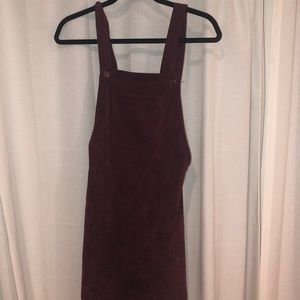 MAROON OVERALL DRESS
